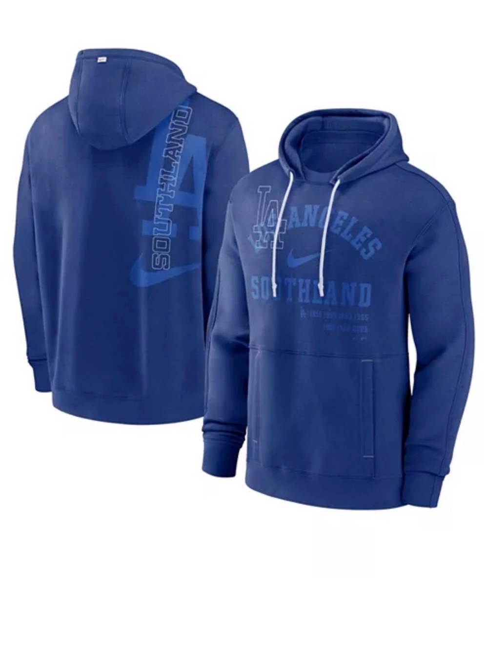 Men's Royal Los Angeles Dodgers Statement Ball Game Pullover Hoodie